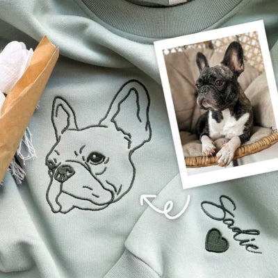 Personaliziran pulover s kapuco z obrisom ljubljenčka