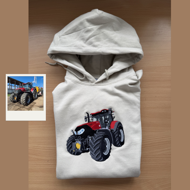 Personaliziran pulover s kapuco z vezenim motivom vozila