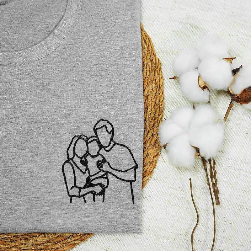 Personalizirana majica s kratkimi rokavi z družinskim motivom