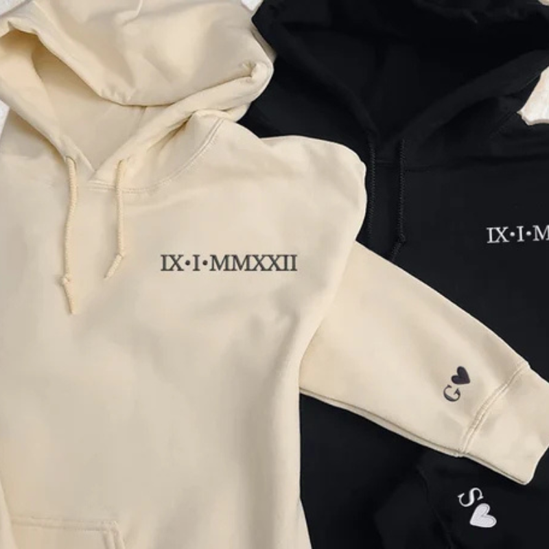 Personaliziran pulover s kapuco za pare