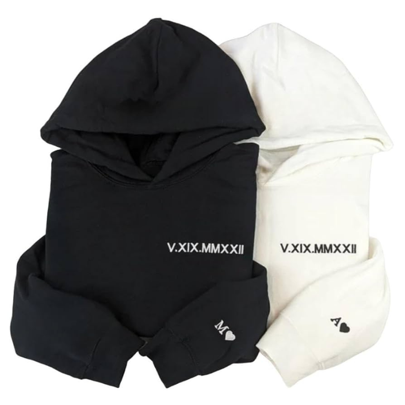 Personaliziran pulover s kapuco za pare