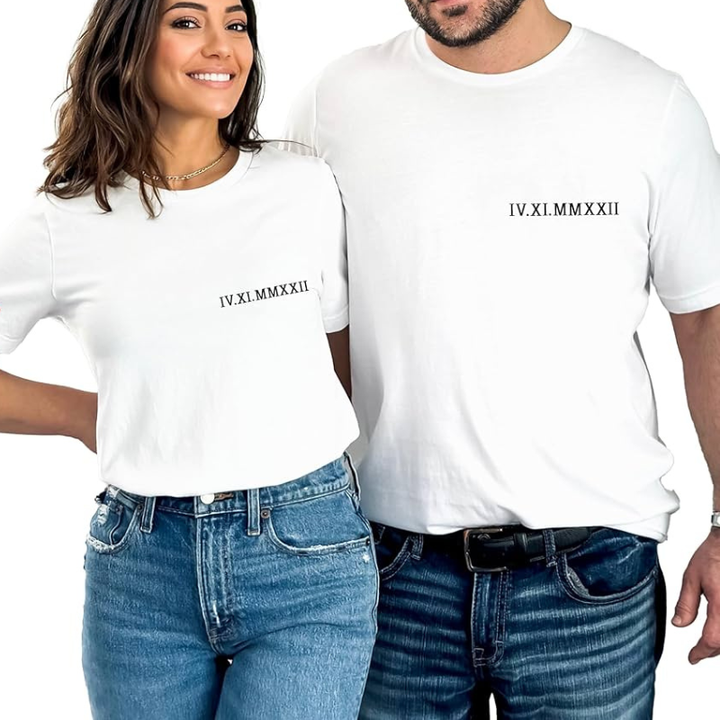 Personalizirana majica s kratkimi rokavi za pare