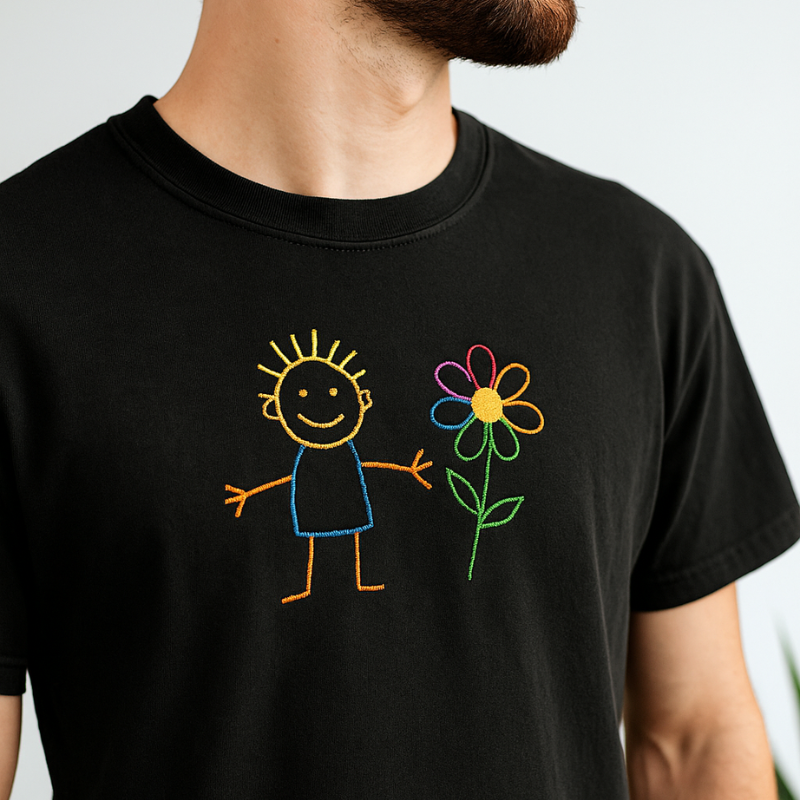 Personalizirana majica s kratkimi rokavi z risbico