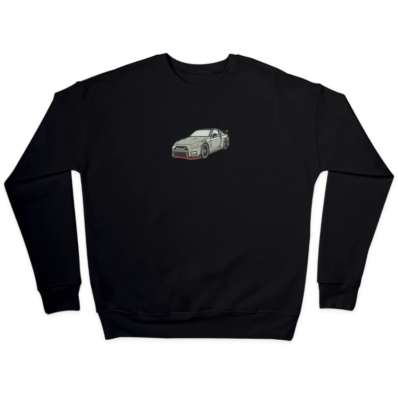 Personalizirana majica z dolgimi rokavi z vezenim vozilom