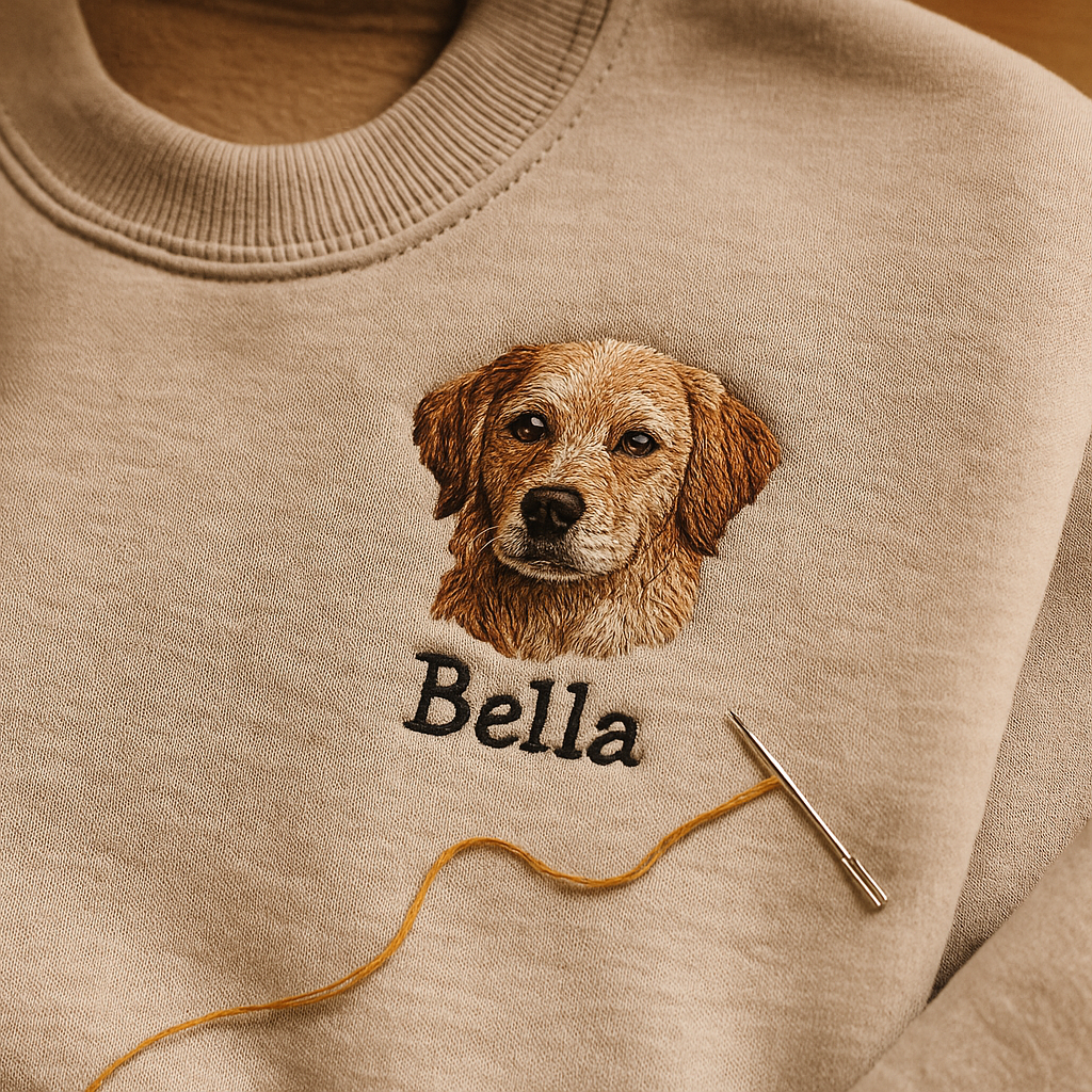 Zakaj je vezenje bolj trajno kot print: prednosti vezenih personaliziranih puloverjev