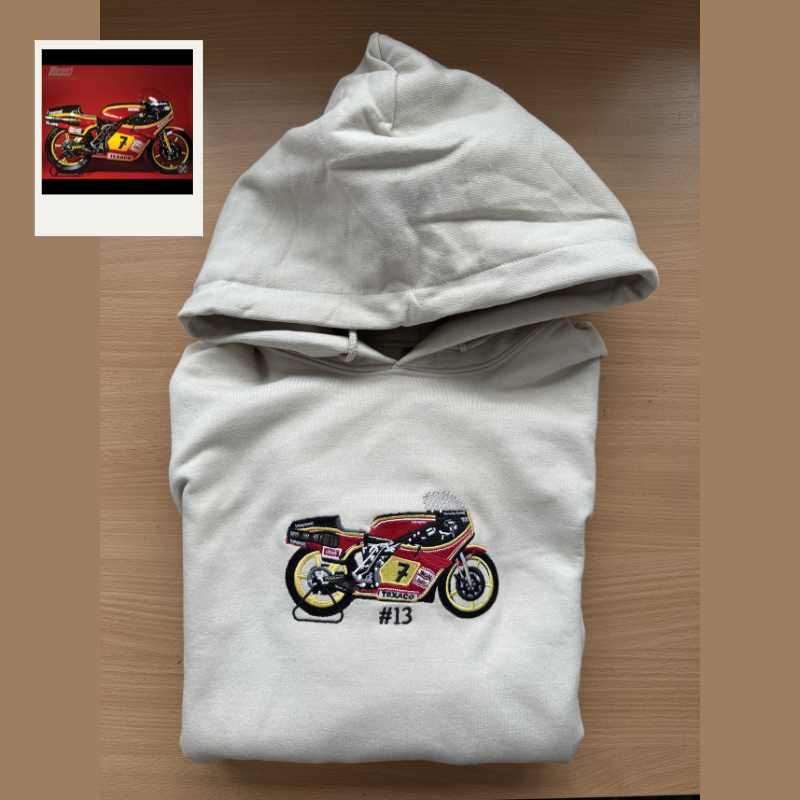 Personaliziran pulover s kapuco z vezenim motivom vozila