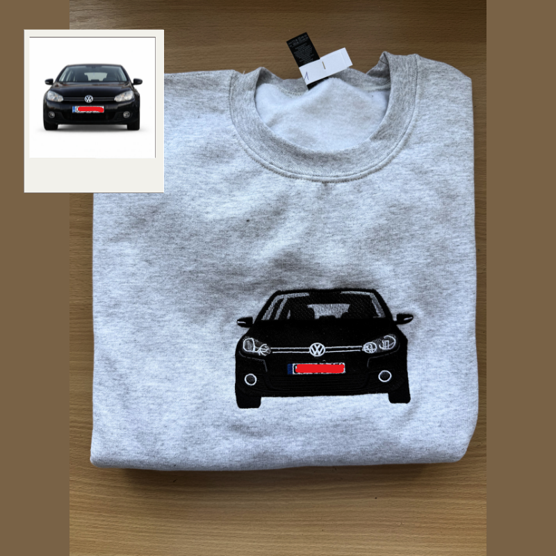 Personaliziran pulover s kapuco z vezenim motivom vozila
