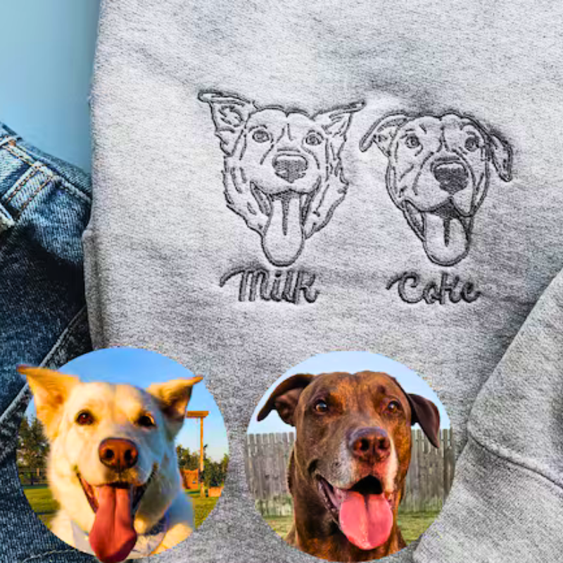 Personaliziran pulover s kapuco z obrisom ljubljenčka