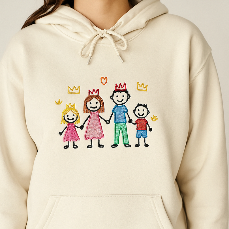 Personaliziran pulover s kapuco z risbico