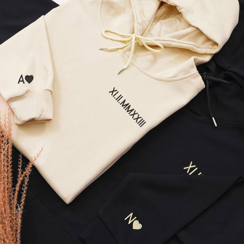 Personaliziran pulover s kapuco za pare