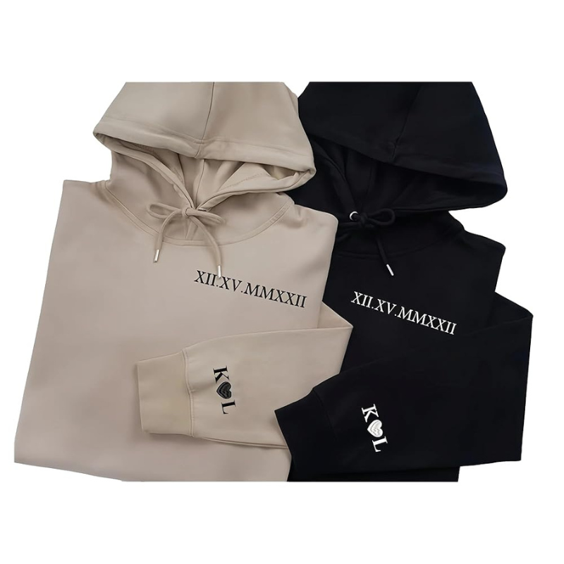 Personaliziran pulover s kapuco za pare