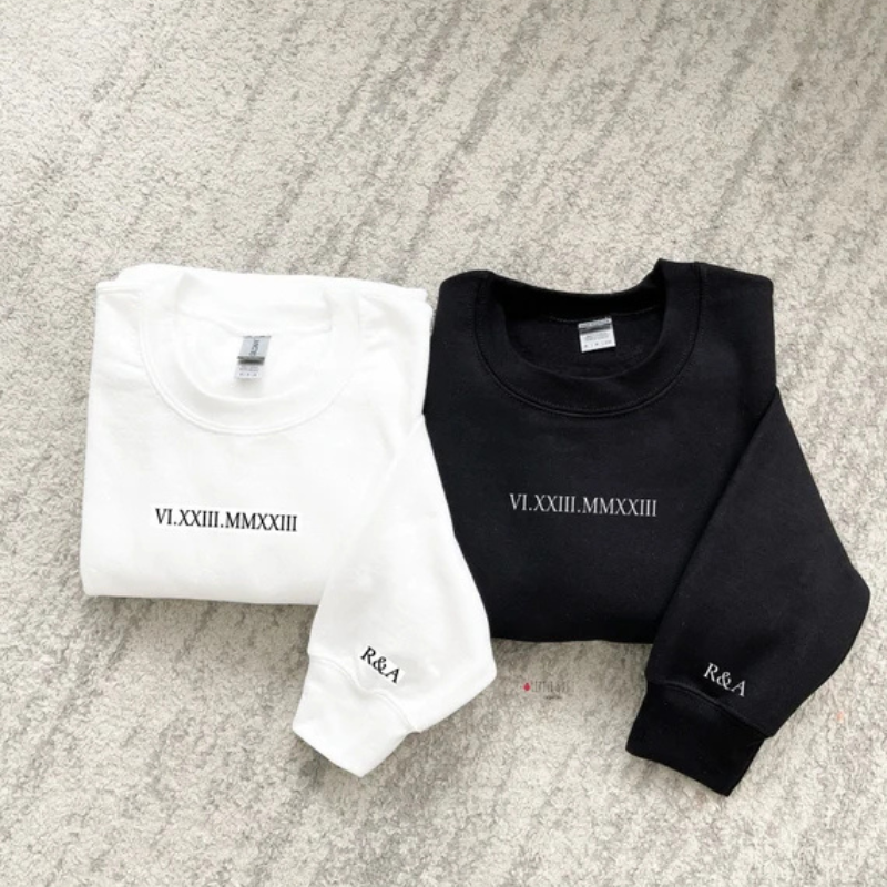 Personalizirana majica z dolgimi rokavi za pare