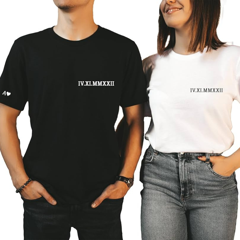 Personalizirana majica s kratkimi rokavi za pare